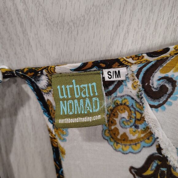 Urban Nomad Long Sleeve Keyhole Back Women's Blouse Sheer S/M - Picture 5 of 8